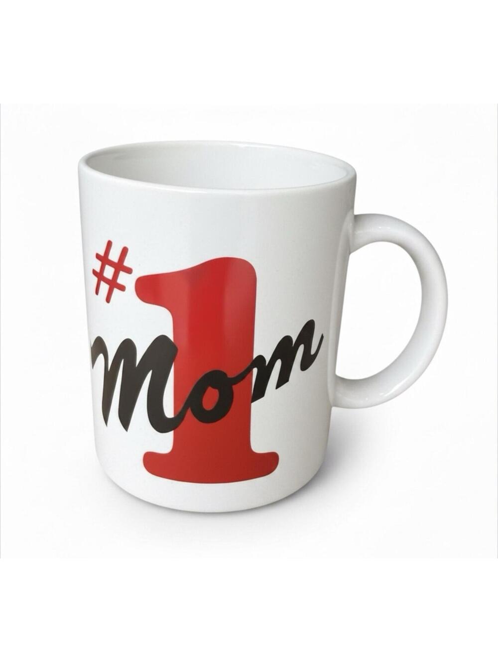 Vintage #1 Mom Mother's Day Gift Ceramic Coffee Cup White